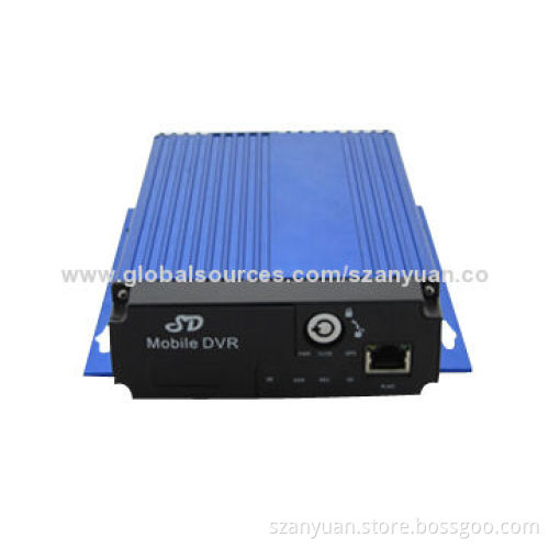 Vehicle DVR, Supports 4 Video & 2 Audio Input, 64G SD Card Storage and D1 Recording